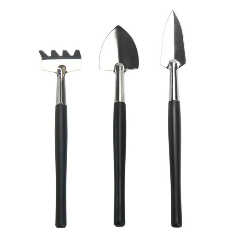 Gardening Tool Set 3 Pcs Succulent Tool Kit Houseplant Rake Mini Gardening Hand Tools,Small Shove... | Walmart (US)