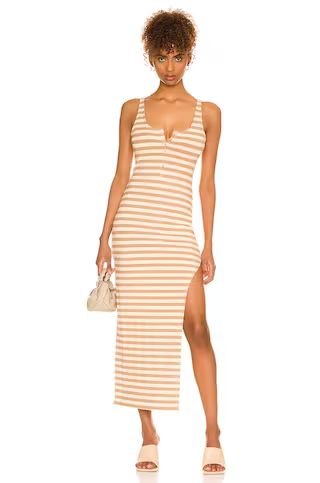 Lovers and Friends Coraline Dress in Camel Stripe from Revolve.com | Revolve Clothing (Global)