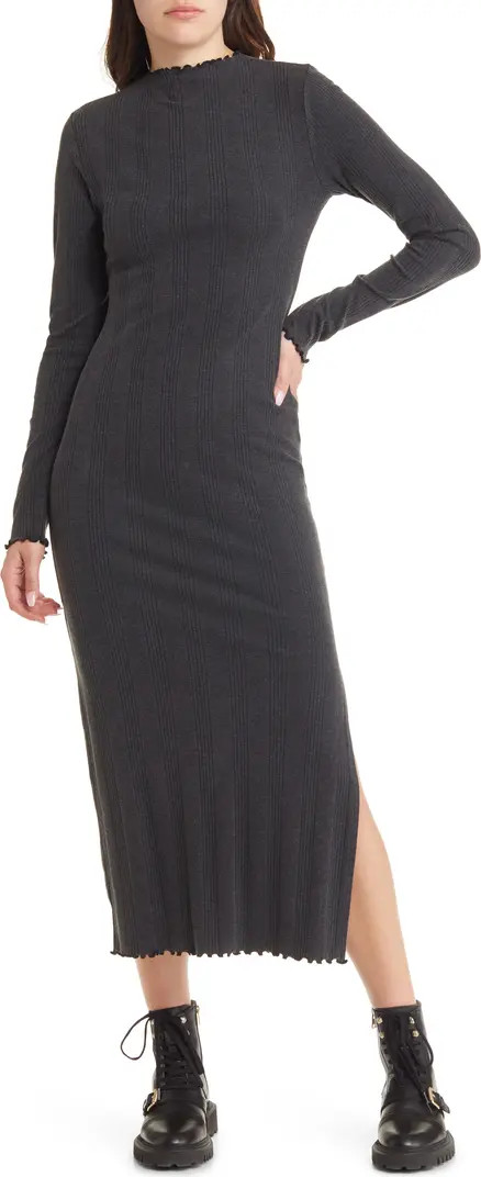 Lettuce Edge Long Sleeve Midi DressTREASURE & BOND | Nordstrom