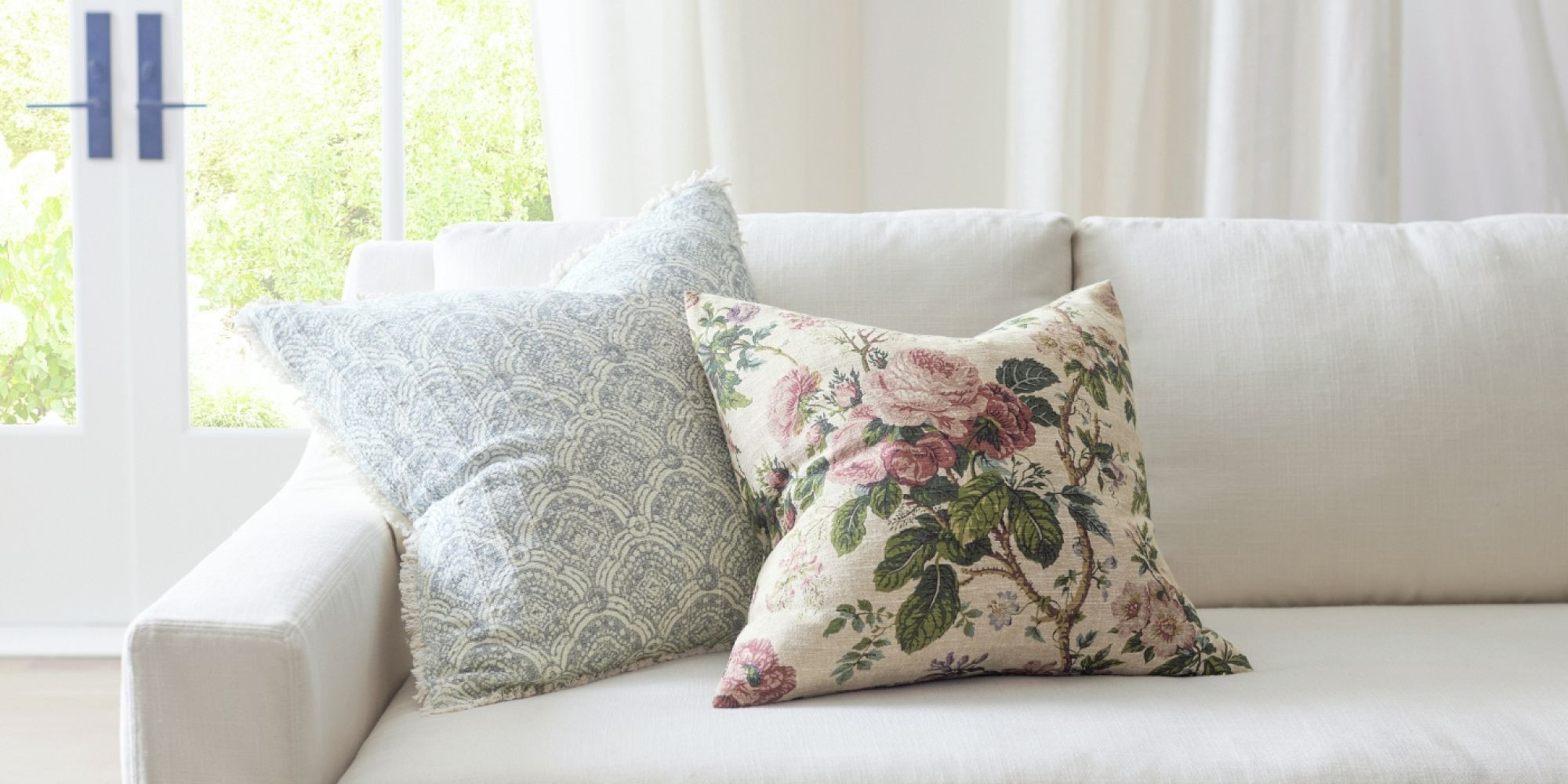 Garden Floral Pillow | Pottery Barn (US)