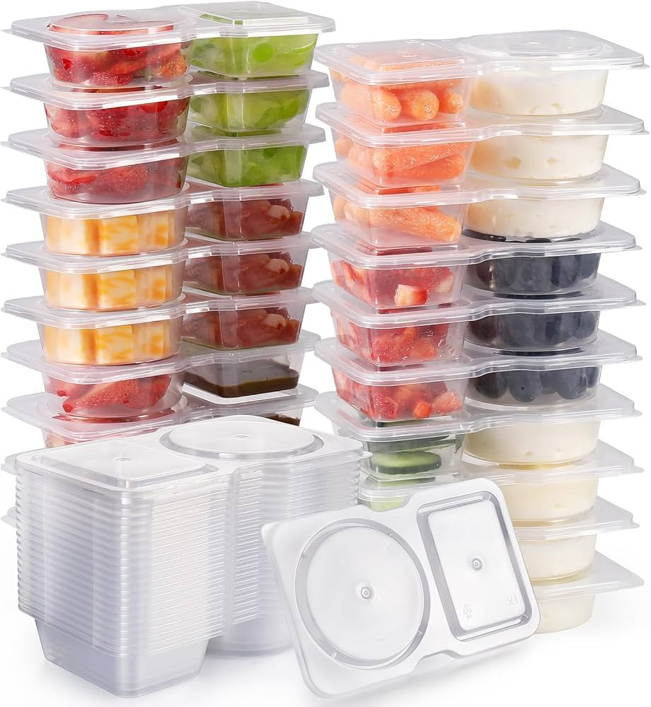Reusable Snack Containers with Lids 20Pcs,New Snack Containers,Snackle Box Container Portion Cont... | Amazon (US)
