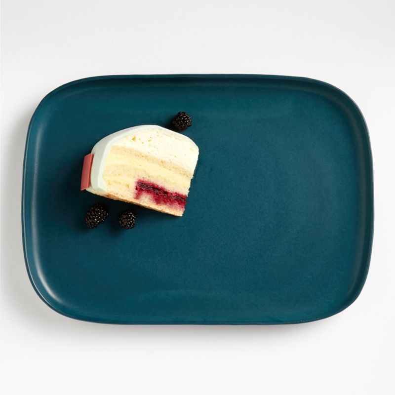 Coimbra Blue Large Tray + Reviews | Crate and Barrel | Crate & Barrel