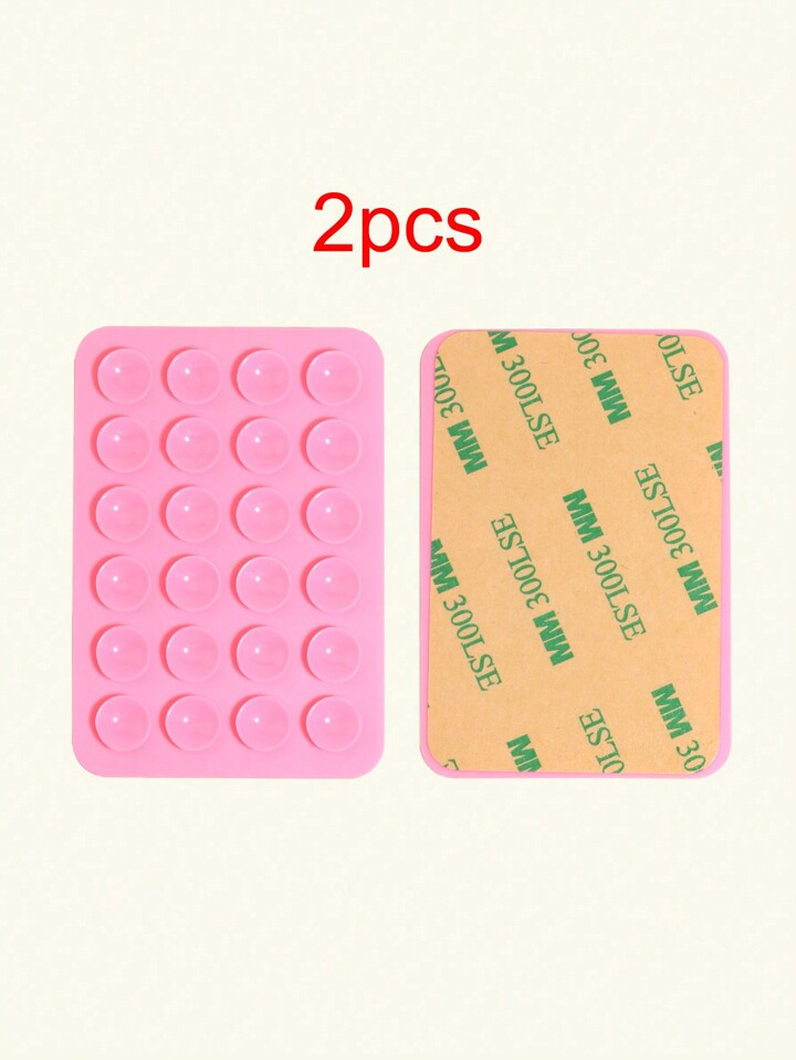 2pcs Silicone Anti-slip Mat With 24pcs Adhesive Suction Cups, Anti-slip Pad For Mobile Phones, Gr... | SHEIN