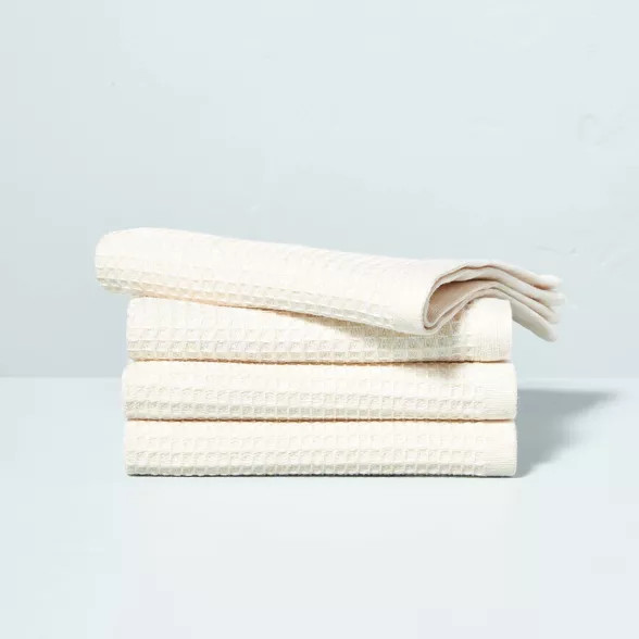 4pk Marbled Waffle Dishcloth Set - Hearth & Hand™ with Magnolia | Target