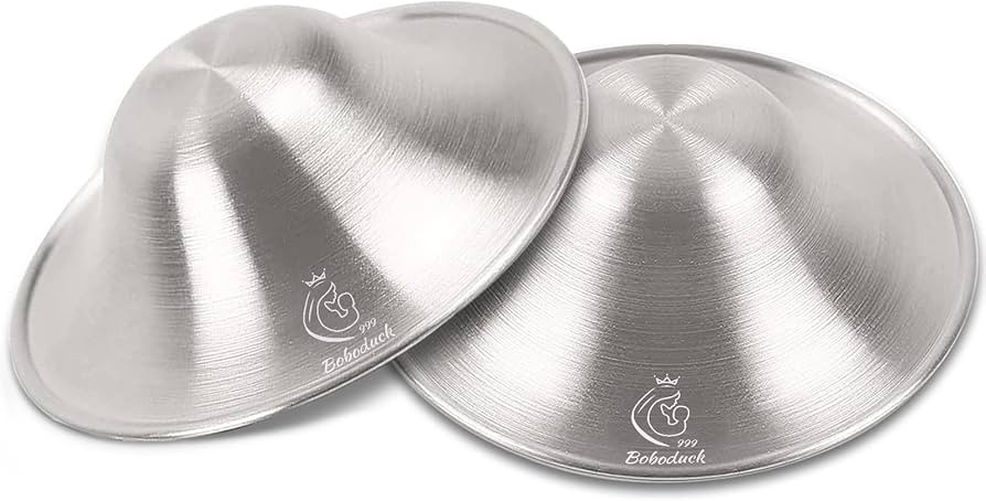 Boboduck Silver Nipple Shields, 999 Silver Cups for Breastfeeding, Essentials Breast Shields for ... | Amazon (UK)
