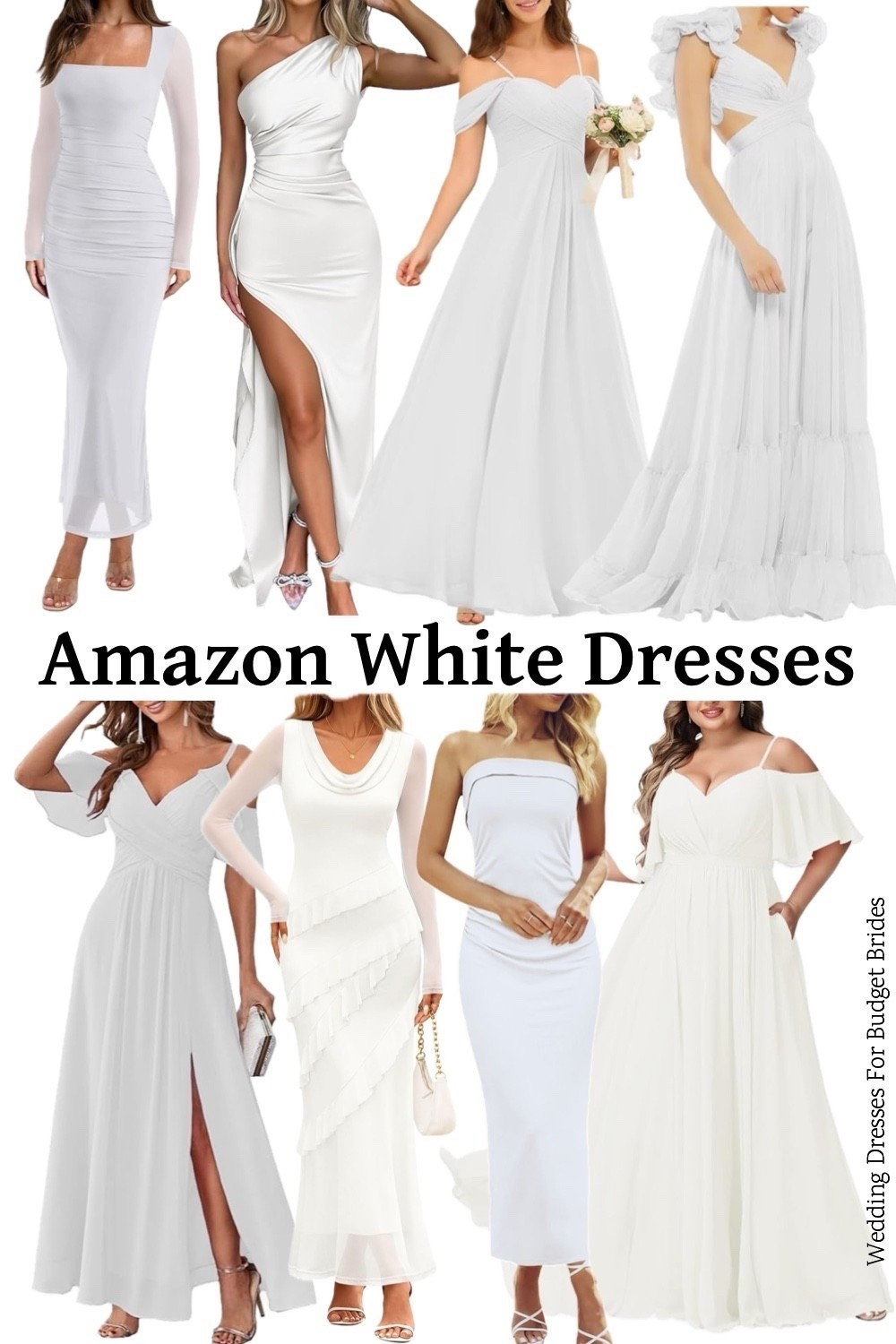 Affordable white dresses on Amazon for the bride to be! All under $100.

#LTKFindsUnder50 #LTKWedding #LTKFindsUnder100