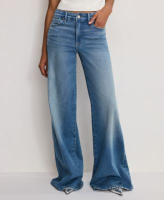 Women's Wide-Leg High-Rise Jeans | Macy's