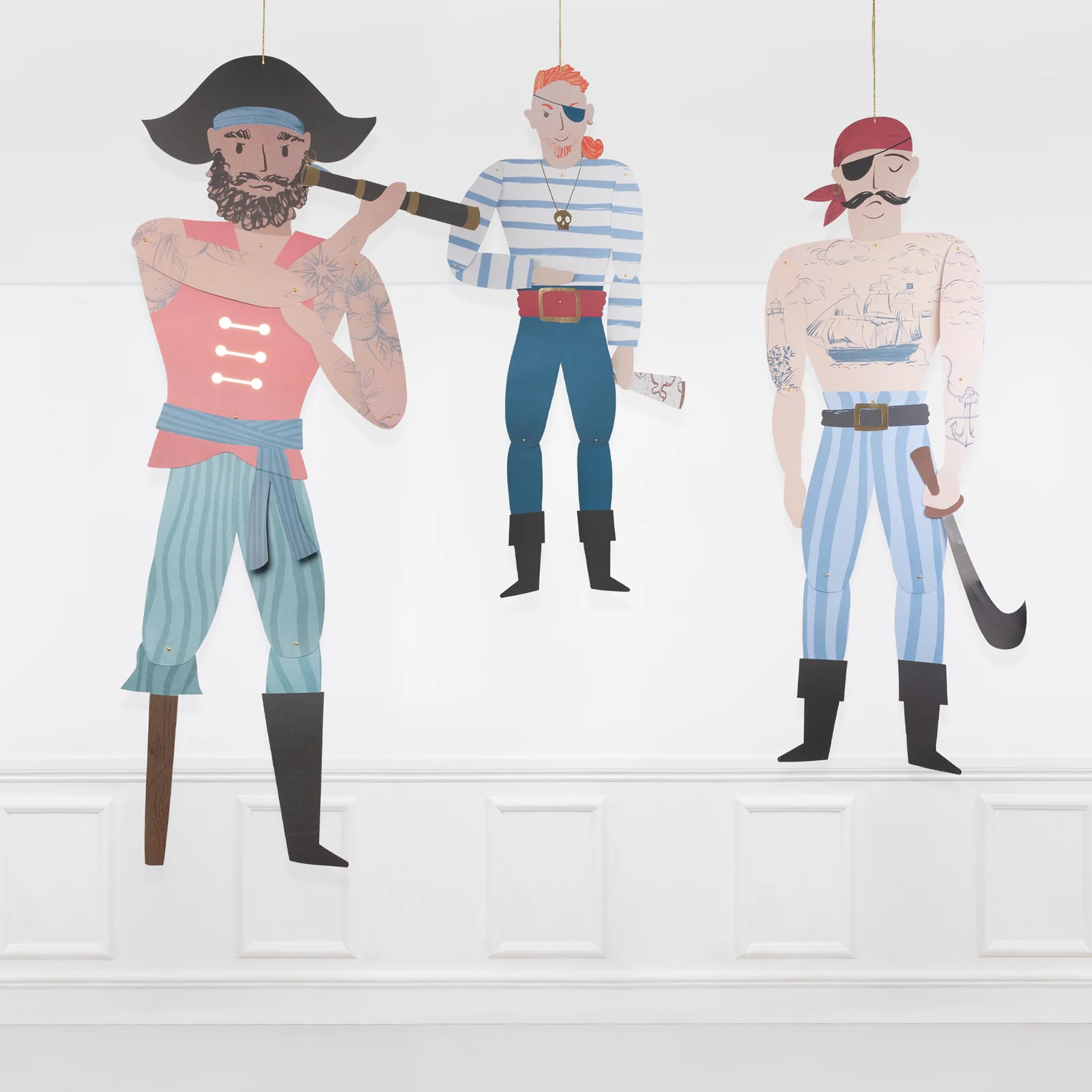 Giant Pirate Decorations (x 3) | Meri Meri