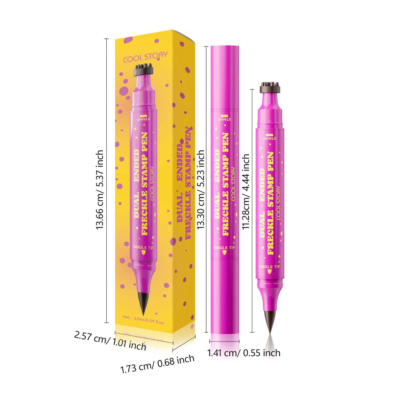 Dual-Ended Freckle Stamp Pen Waterproof Face Makeup Fake Tatto Long Lasting | Amazon (US)