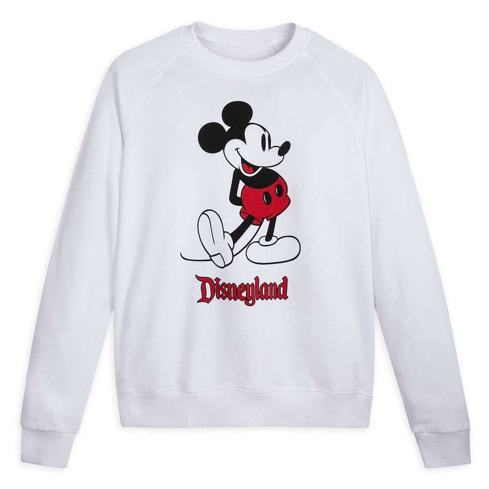 Mickey Mouse Classic Sweatshirt for Adults – Disneyland – White | Disney Store