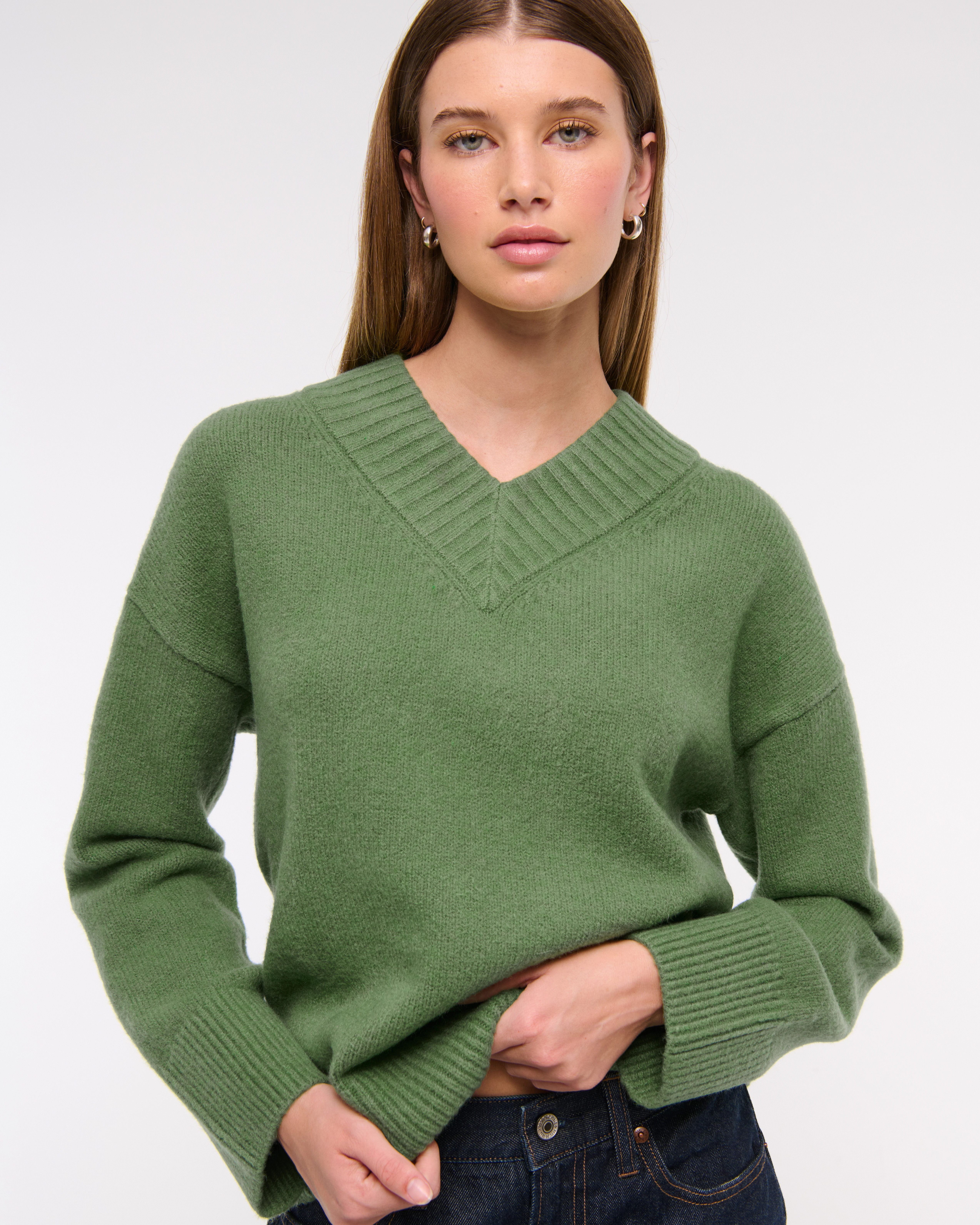 High V-Neck Sweater | Abercrombie & Fitch (US)