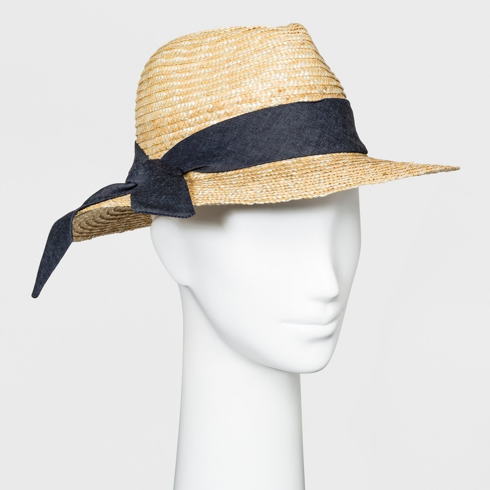 Women's Panama Hat - A New Day Natural, Size: Small, White | Target