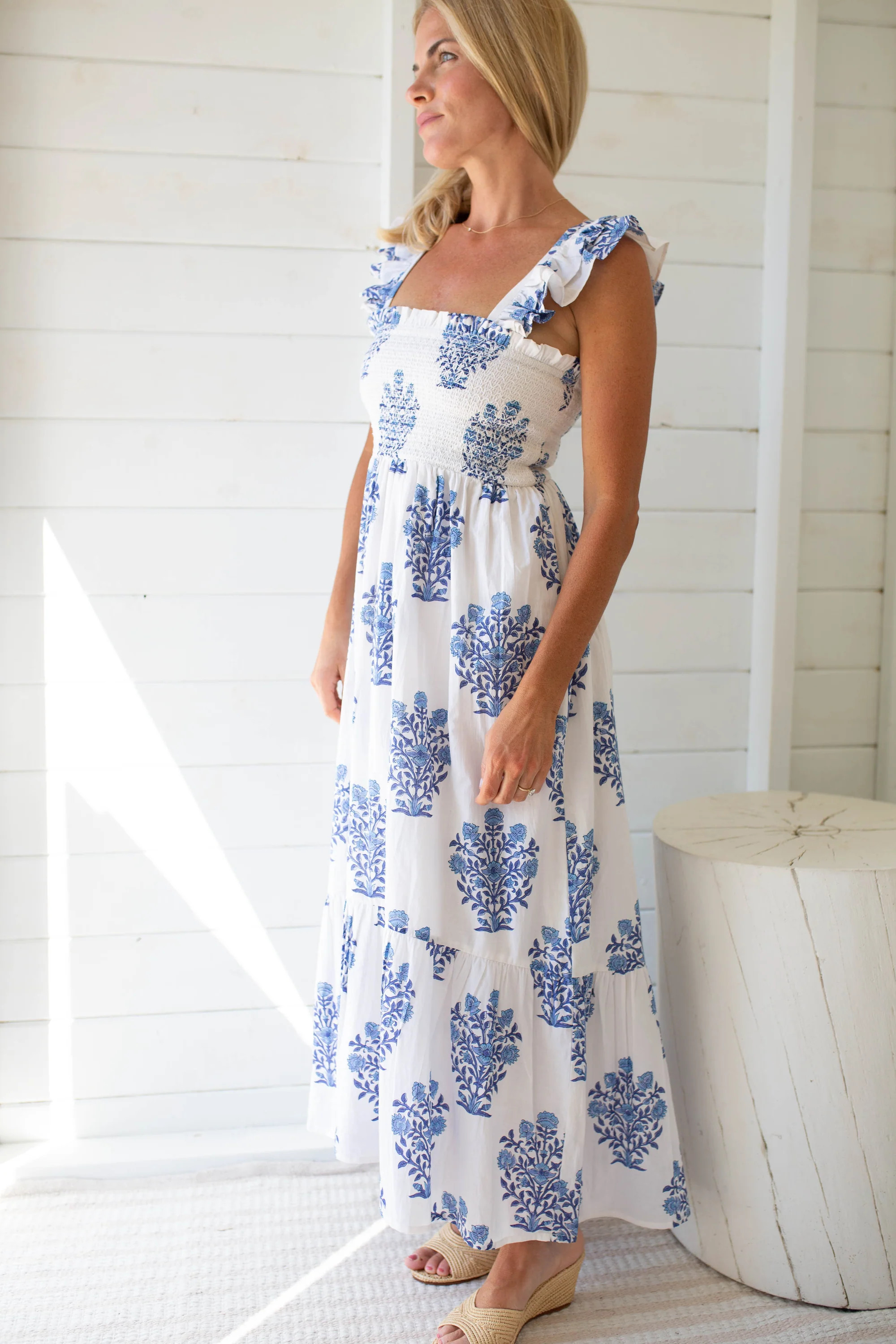 Sasco Dress - Blue Gardenia | Marea