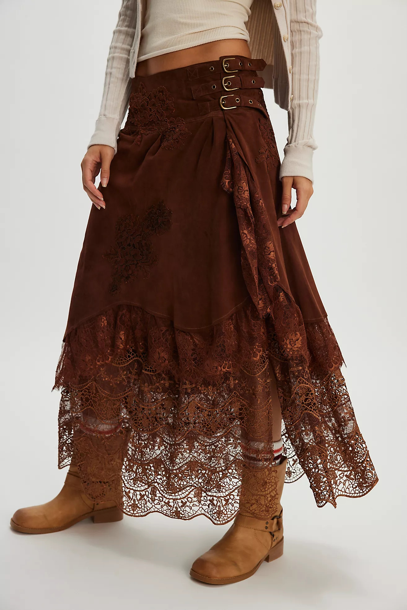 Nigel Preston Suede Bad Fairy Skirt | Free People (Global - UK&FR Excluded)