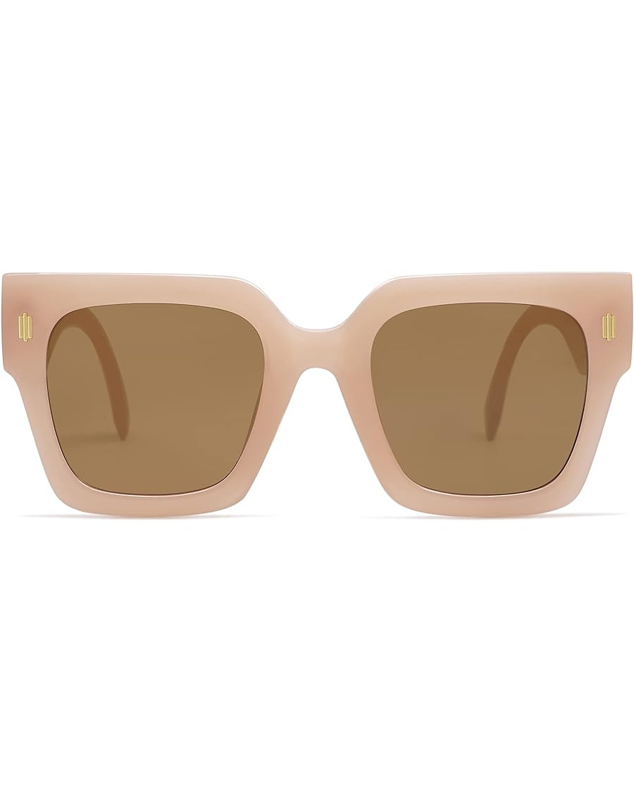 SOJOS Vintage Oversized Square Sunglasses for Women,Retro Womens Luxury Big Large Sun Glasses UV4... | Amazon (US)