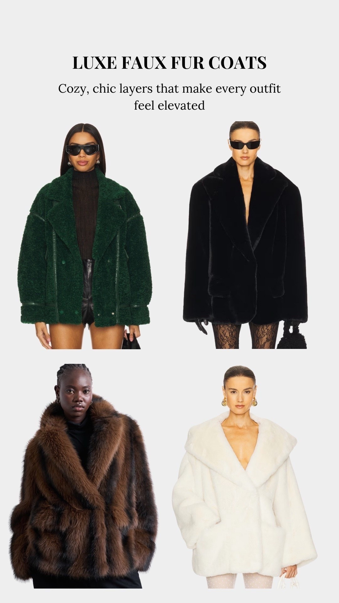 Now is the perfect time to grab your winter fur coat! Can’t go wrong with any of these 🔥

#LTKStyleTip

#LTKCyberWeek #LTKSeasonal #LTKootd