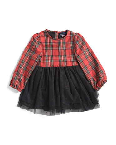 Infant Girls Plaid Holiday Dress | Clothing | Marshalls | Marshalls