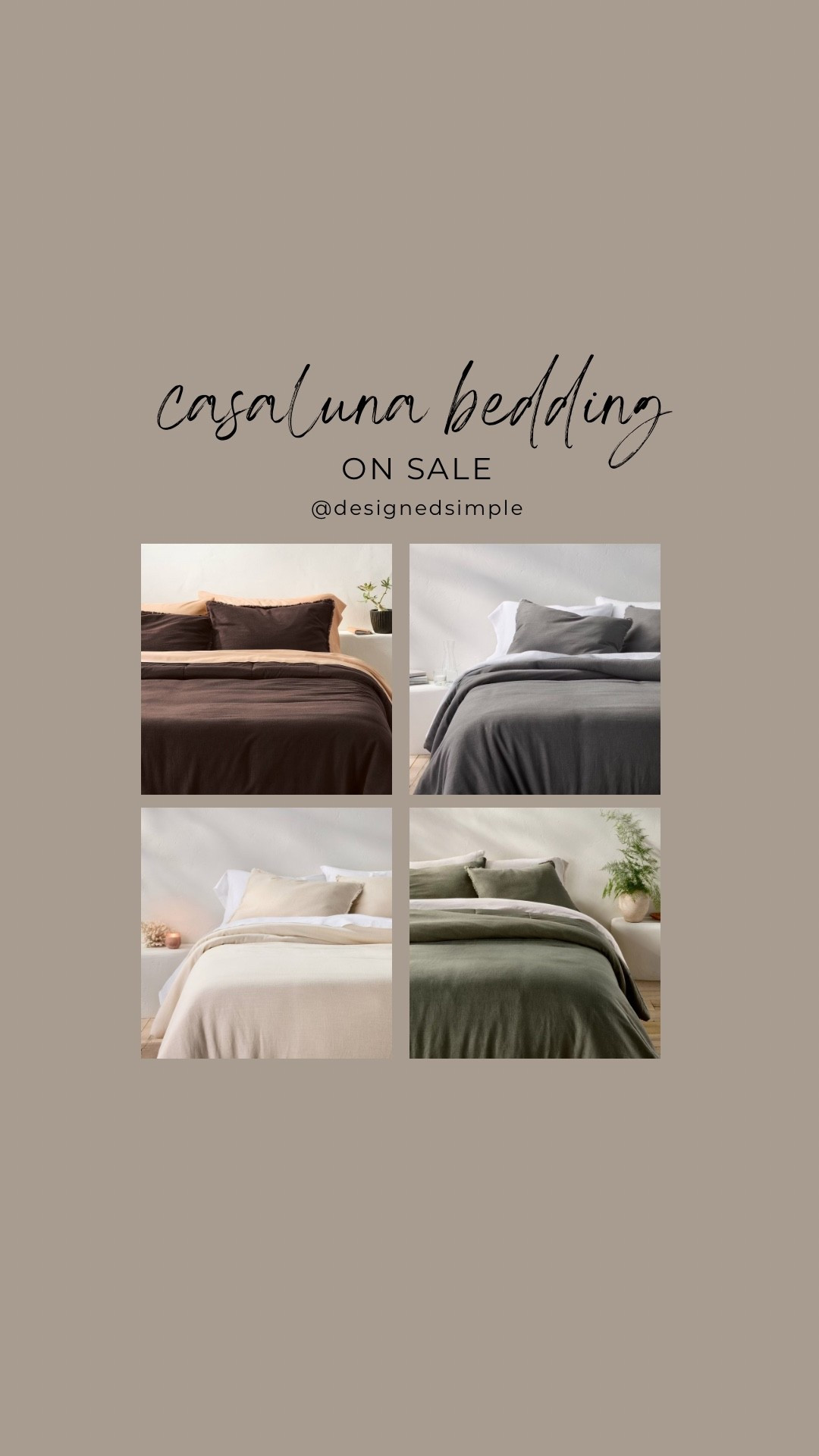 Casaluna bedding ON SALE! just scored the “dark fig” for $89 for our new primary bedroom! 

#LTKdayinmylife #LTKHome #LTKSaleAlert