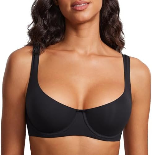 DOBREVA Women's Unlined Balconette Bra Scoop Neck | Amazon (US)