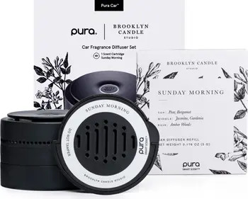 x Brooklyn Candle Studio Sunday Morning Car Fragrance Diffuser Set | Nordstrom