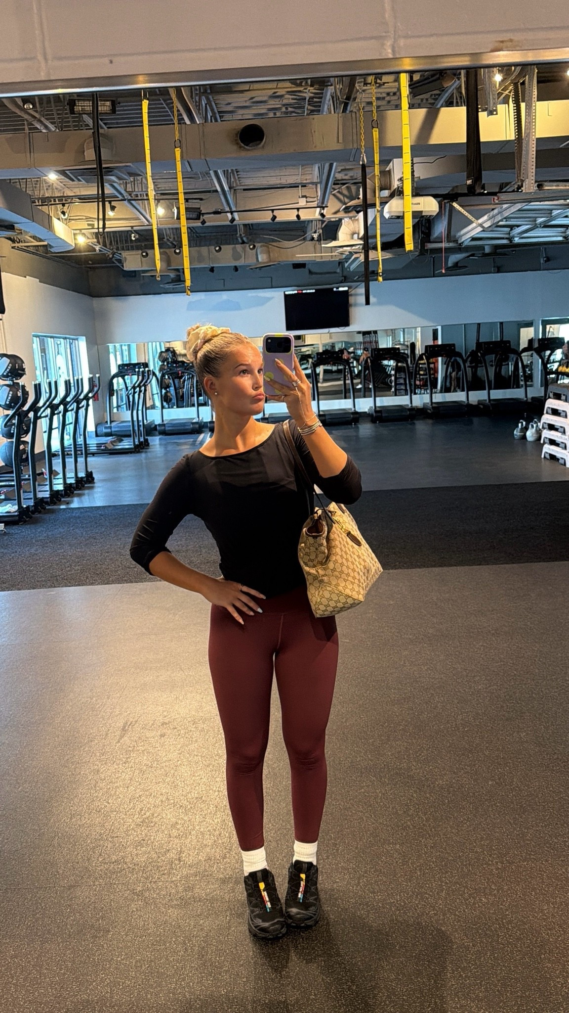 Loved the fall colorway I unintentionally created 😌🤎 wearing size S in set, M in top & size 8 shoes!

#LTKgrwm #LTKootd #LTKActive
