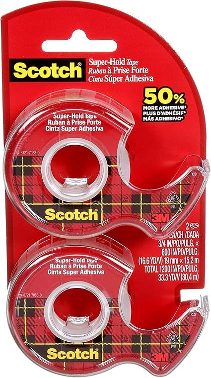 Scotch Tape Super Hold Tape, 19mm Wide x 16.5M, 2 Rolls in Dispensers : Amazon.ca: Office Product... | Amazon (CA)