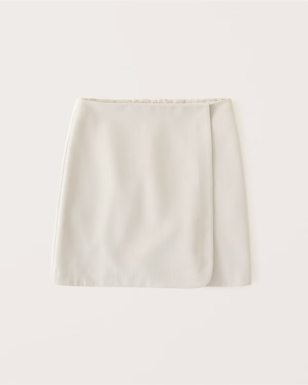 Women's Tailored Wrap Skirt | Women's Bottoms | Abercrombie.com | Abercrombie & Fitch (US)