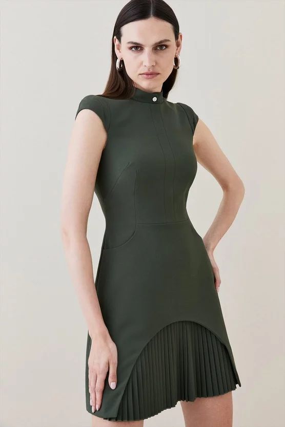 Military Tailored Mini Dress | Karen Millen US