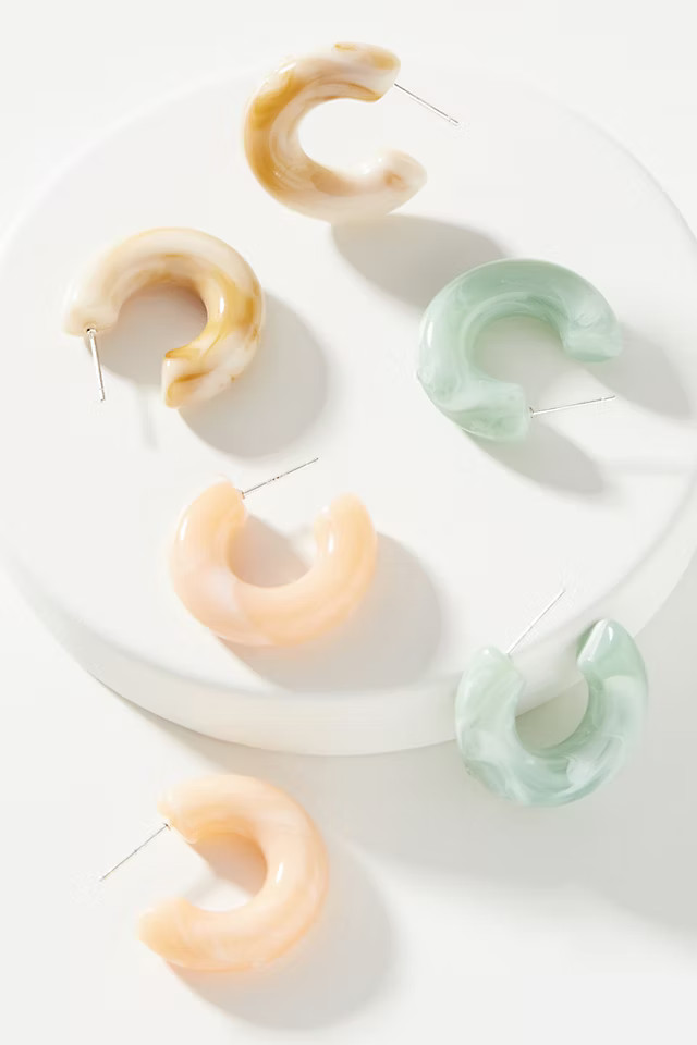 Sophie Resin Hoop Earrings | Anthropologie (US)
