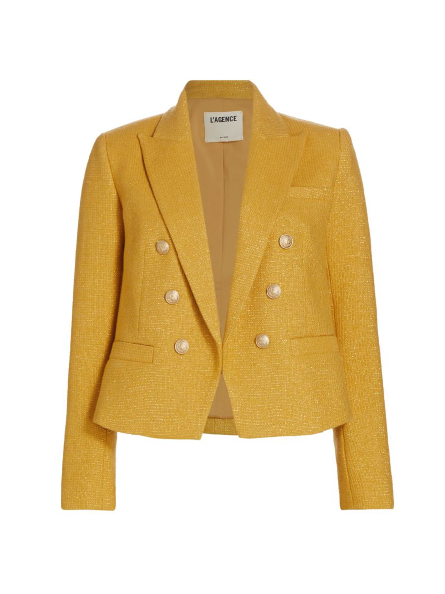 Brooke Cotton-Blend Crop Blazer | Saks Fifth Avenue