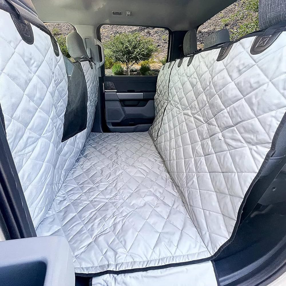 4Knines Dog Floor Hammock for Truck & Crew Cab with Fold Up Seats – Back Seat Pet Cover for Dog... | Amazon (US)
