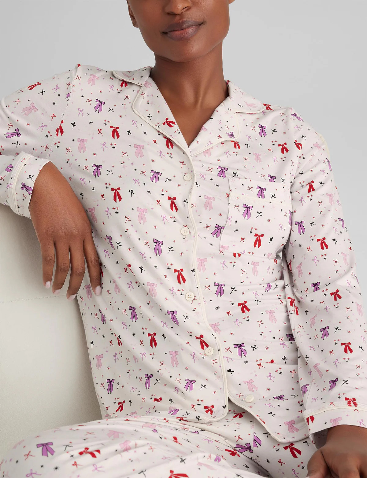 Women's Downtime Long Sleeve Pajama Top & Pant Set | Tommy John
