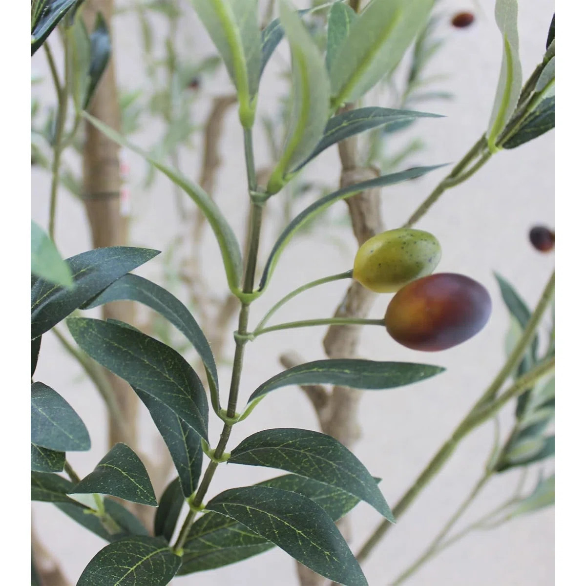 Tall Faux Olive Tree,10Ft(120in) Realistic Texture Potted Silk Artificial Olive Tree | Wayfair North America