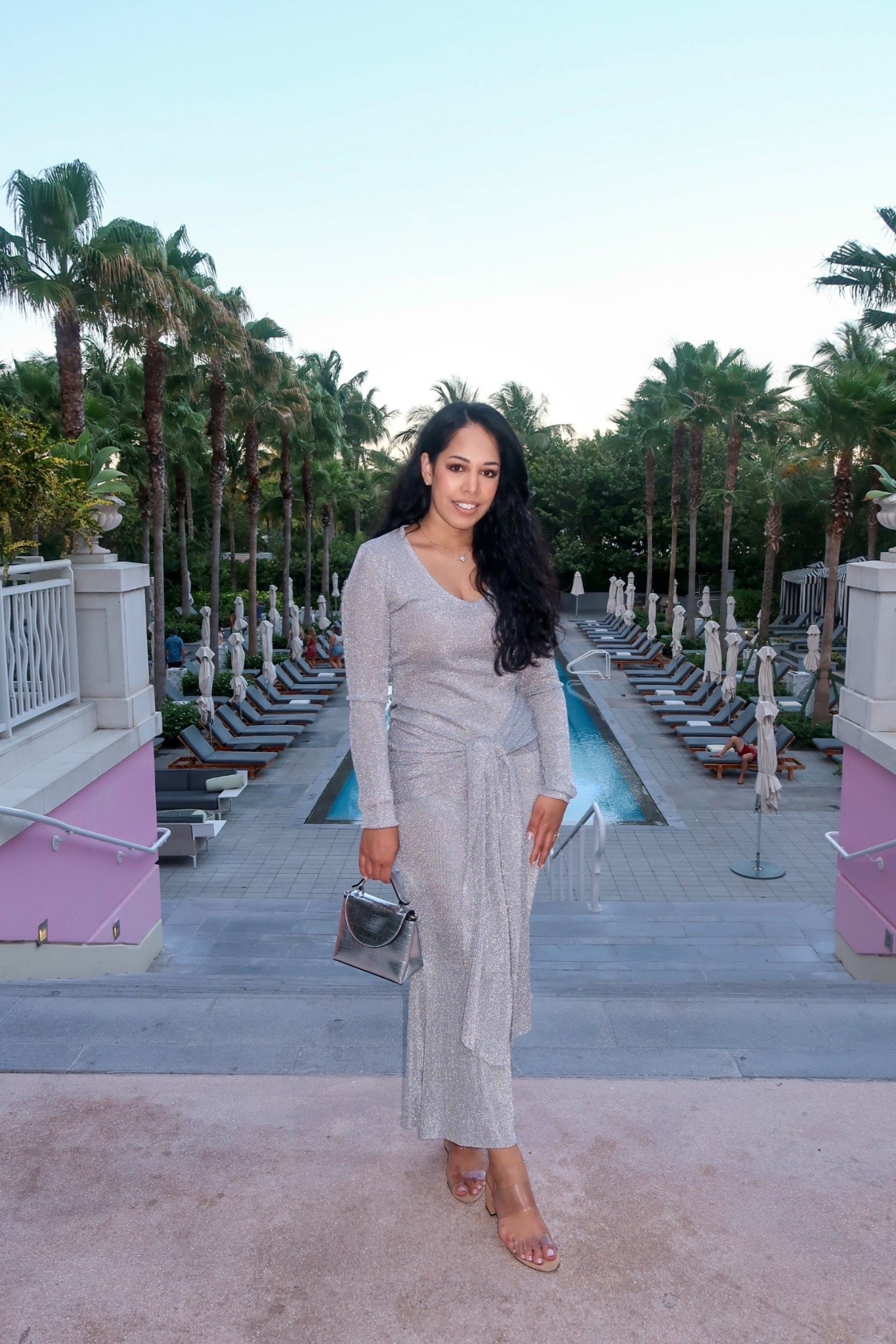 Feeling like a disco ball 🩶🌴🪩 The prettiest resort dress for our last night @SLSbahamar #resortwear #resortstyle #occassionwear 

vacation wear, vacation style, vacation outfit, vacation dress, resort wear, resort style, metallic dress, date night outfit, occasion wear, outfit inspo, style blog 

#LTKTravel #LTKWedding #LTKSeasonal