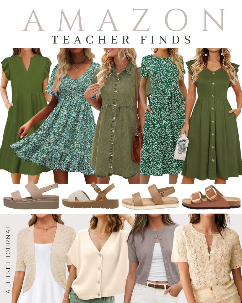 I’m treating you to these teacher outfit ideas, styled with only the bestsellers in this collection! Chic midi dresses are among this week's top picks, ranging from classy to denim-style. You can layer with Trendy Queen or LOMON’s cropped cardigan and finish the fit with Crocs wedge sandals or flat sandals from Soda. There are stylish tops from KIDMI and Virmoku, too!

#LTKSeasonal #LTKSaleAlert #LTKTravel
 

 