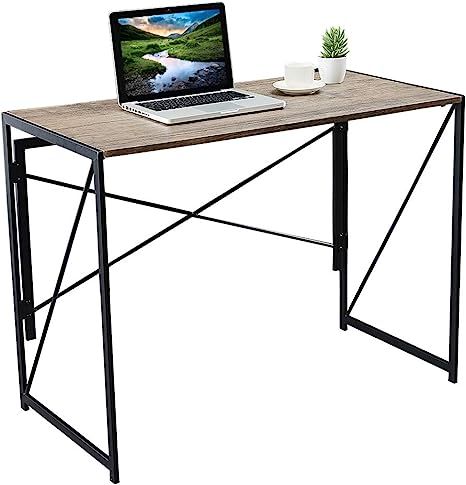 Modern Writing Computer Desk Simple Study Desk for Home Office Folding Laptop Table Computer Desk... | Amazon (US)