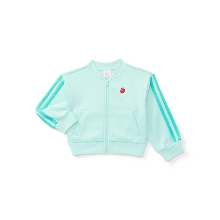 Wonder Nation Toddler Girls Full Zip Athletic Jacket Sizes 12M-5T | Walmart (US)
