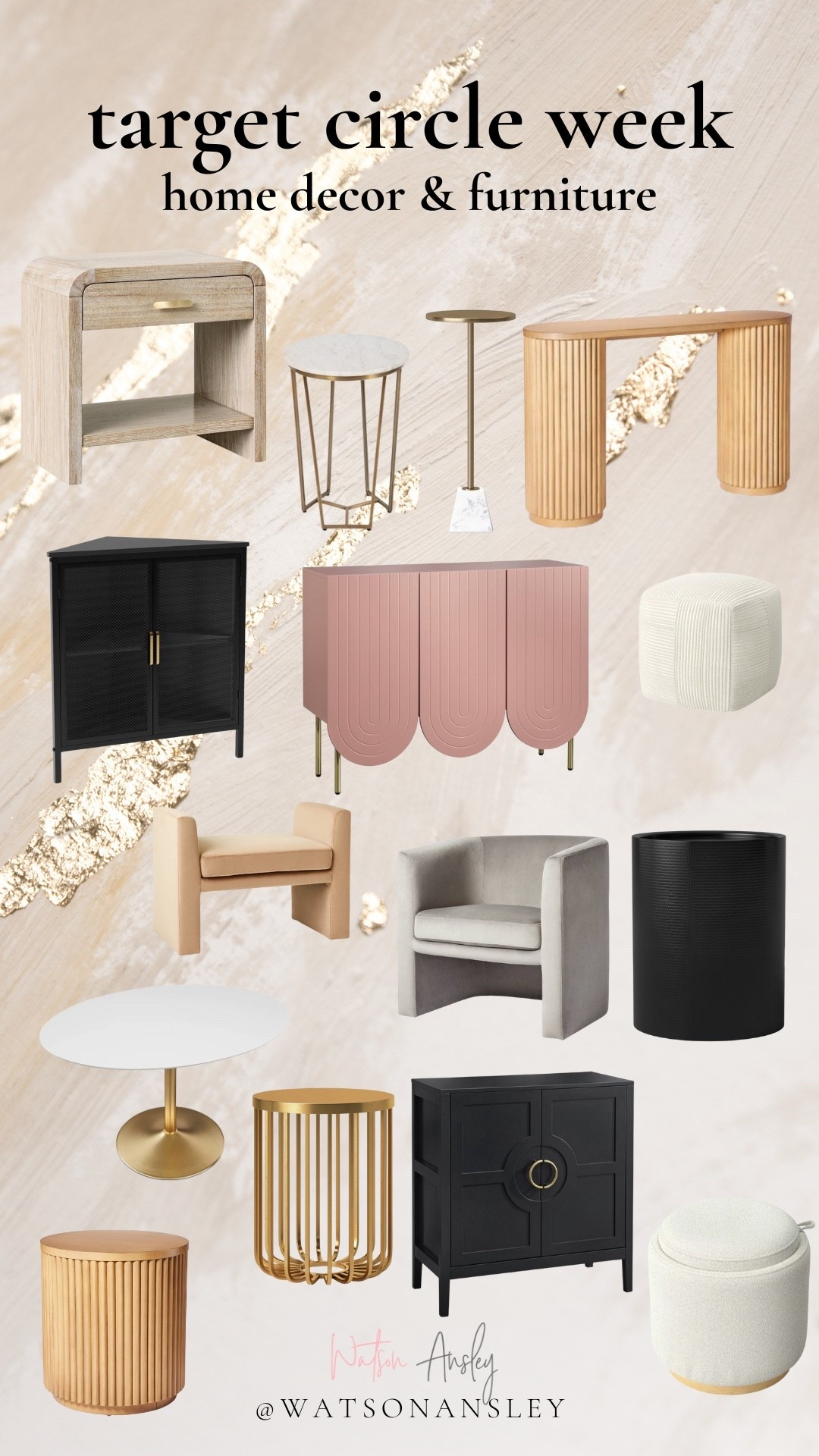 Shop up to 30% off home decor and room essentials at Target today during circle week!

(Gold side table on top left was added by mistake and is not currently on sale but linked a similar option on sale)

Click here to shop

Home | decor | furniture | tables | round | square | circular | pink | side table | dresser | night stand | pouf | coffee table | side board | room | chair 

#LTKSaleAlert #LTKHome #LTKFindsUnder50