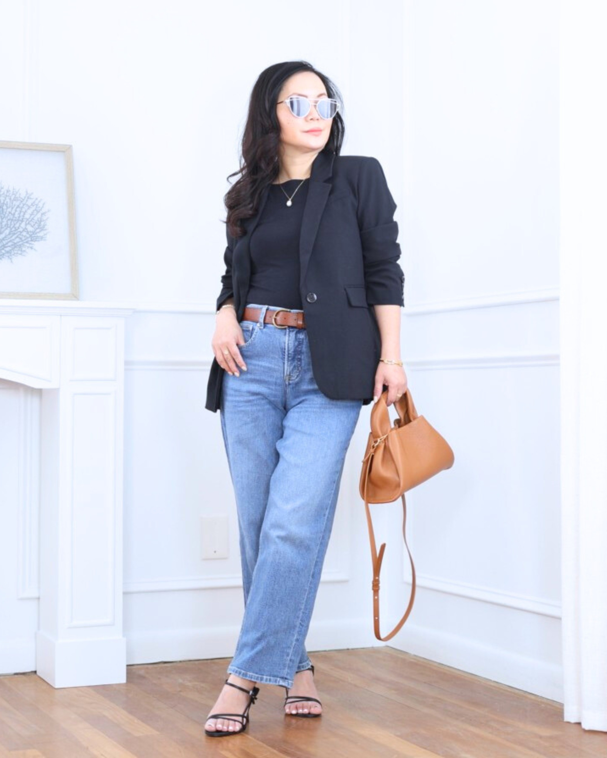 Blazer from Abercrombie layered over a Quince tank with Spanx jeans — an easy mix of structure and comfort that feels polished without being overdone. I’m 5’2, wearing size XS.

#LTKOver40 #LTKootd #LTKPetite