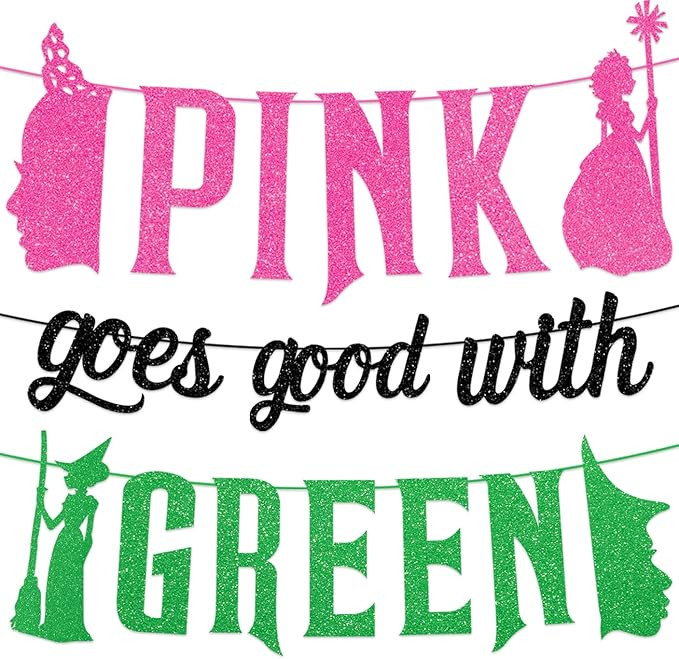 Need DIY Witch Party Decorations Banner Pink Goes Good With Green Themed Happy Birthday Party Sup... | Amazon (US)