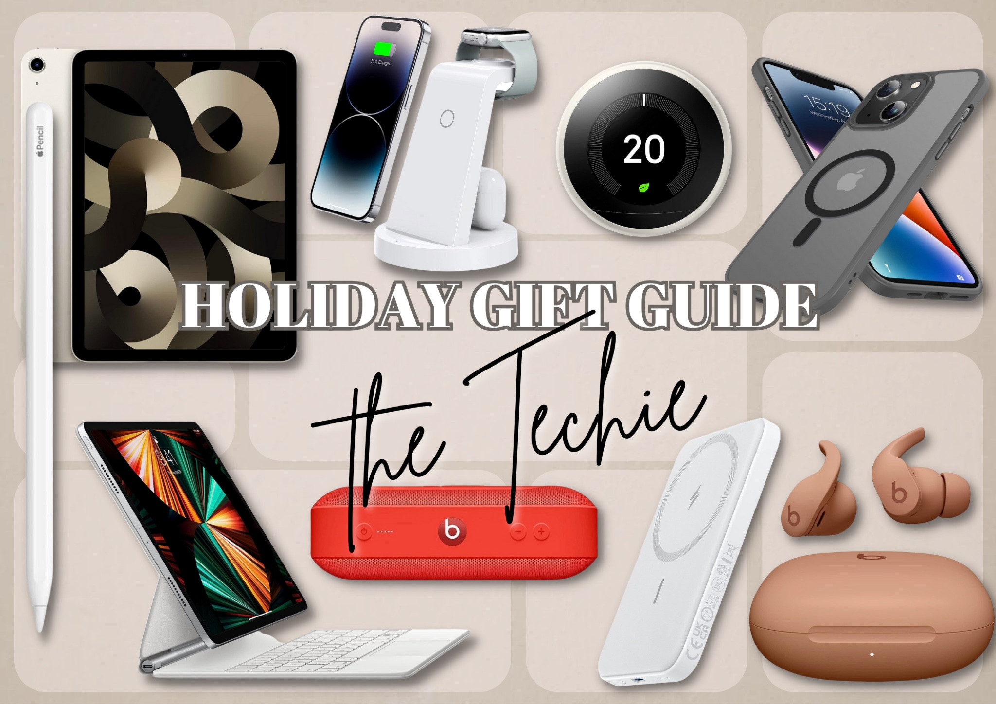 HOLIDAY GIFT GUIDE: for The Techie! 

Gifts for him, gifts for her, Christmas present gadgets, Christmas present, gifts for the techie, beats pill, MagSafe charger, Magic Keyboard, Apple Pencil, iPad Air, nest thermostat, headphones, iPhone 15 case 



#LTKGiftGuide #LTKHoliday