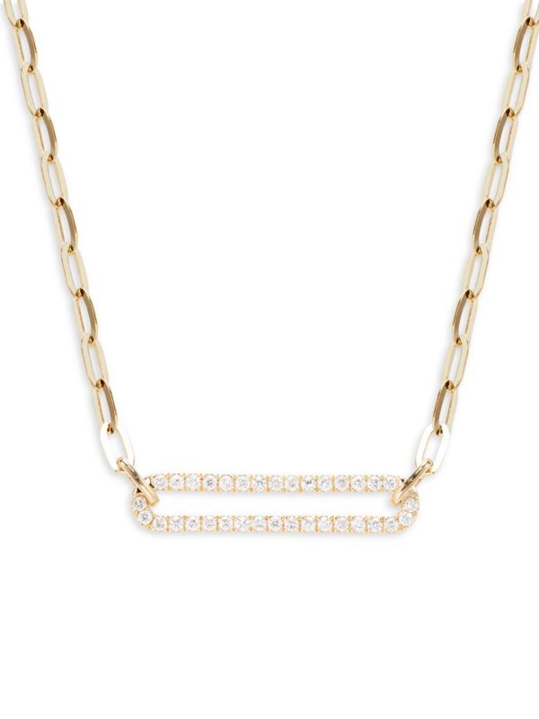 14K Yellow Gold & 0.26 TCW Diamond Necklace | Saks Fifth Avenue OFF 5TH (Pmt risk)
