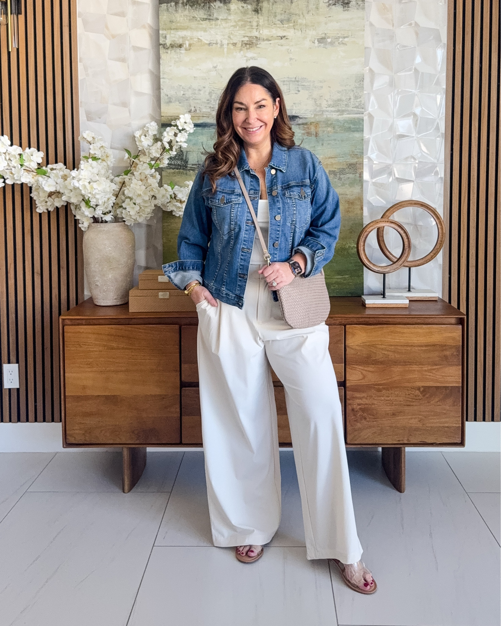 Travel Outfit Athleta Trouser Pants White Outfit | Wearing tank size up, XL and Pants in tts, 12 

 

#LTKOver40 #LTKMidsize #LTKTravel