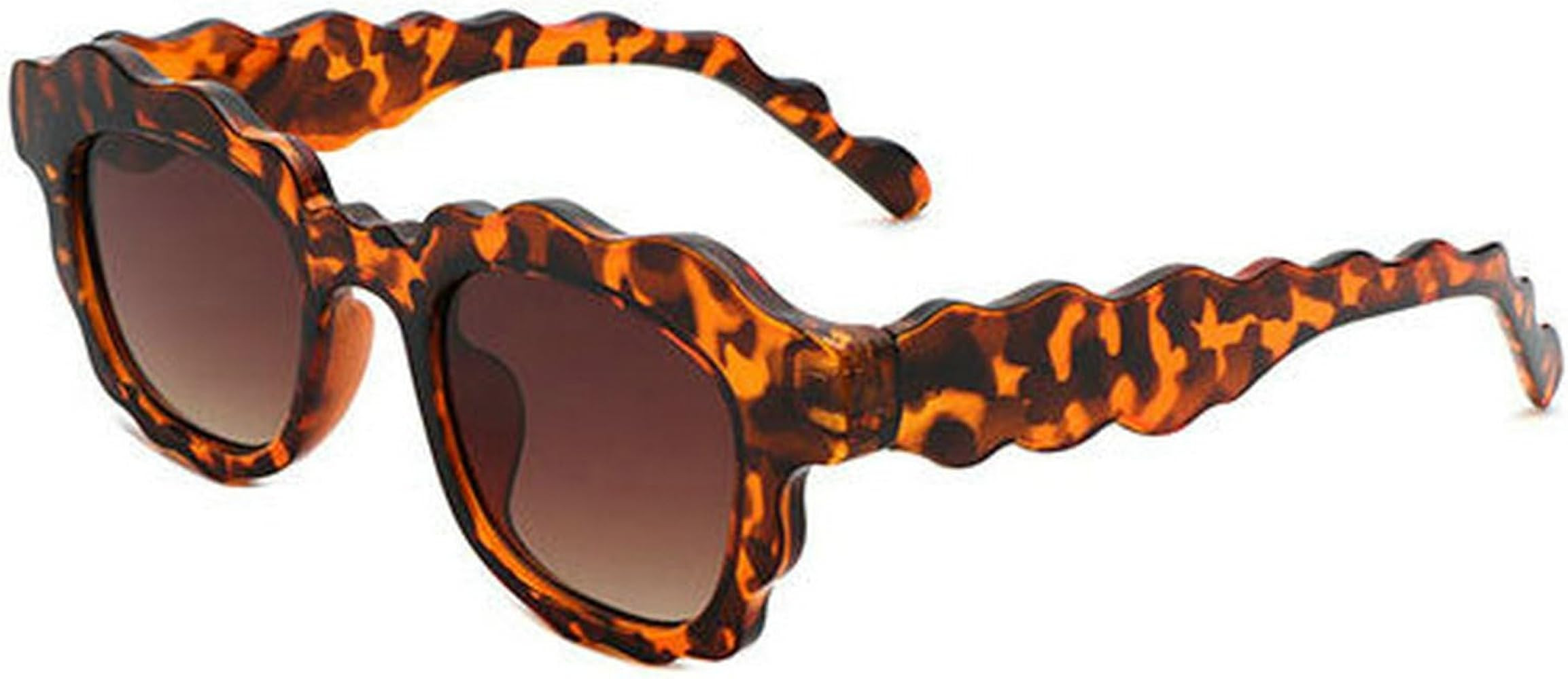 COTIA Fashion Square Sunglasses Women New Unique Irregular Wave-Shaped Frames Sun Glasses for Men... | Amazon (US)