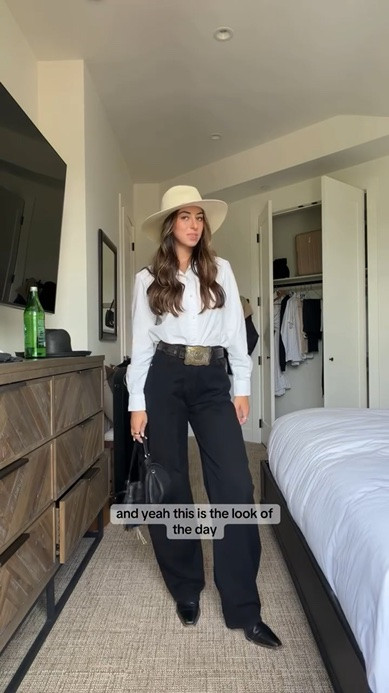 the plaque belt is the star of the show and i also ended up adding a beaded tassel necklace !!!#horsebackriding #horsebackrider #montanaoutfit #montanafashion

#LTKootd #LTKSeasonal #LTKTravel