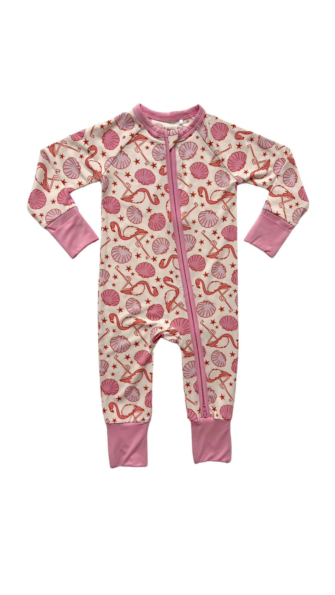 Flamingo Zipper Romper | In My Jammers
