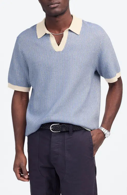 Johnny Collar Tuck Stitch Polo | Nordstrom