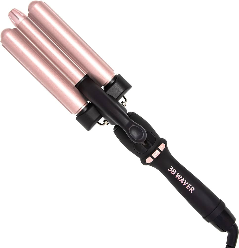 3B Waver Triple Barrel Hair Waver by BEACHWAVER for Easy Mermaid Waves. Just clamp, Slide, Repeat... | Amazon (US)