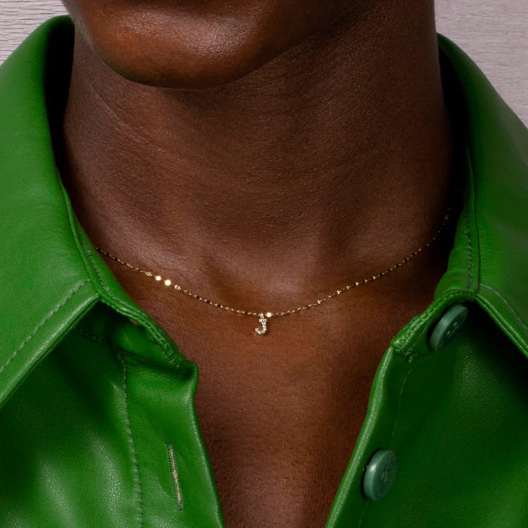 Diamond Initial Sparkle Choker | Stone & Strand