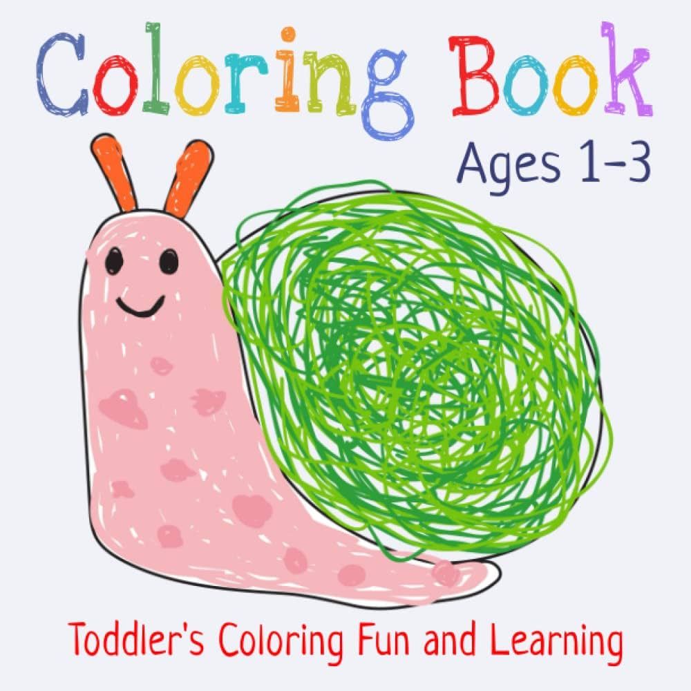 My First Coloring Book for Kids Ages 1-3: Simple Toddler Coloring Book with 50 Cute Coloring Page... | Amazon (US)